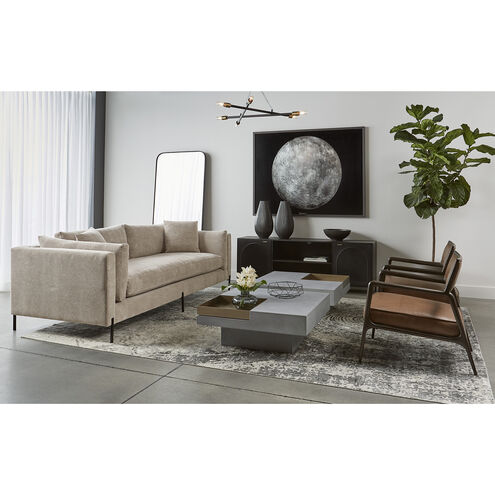 Parsons Clear / Matte Black Bookcase